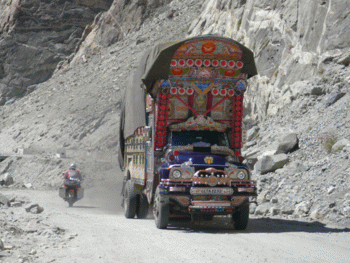 Passing Pakistan Lorry