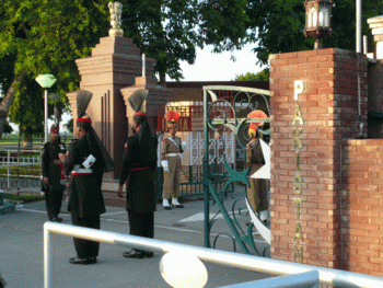 Border ceremony...